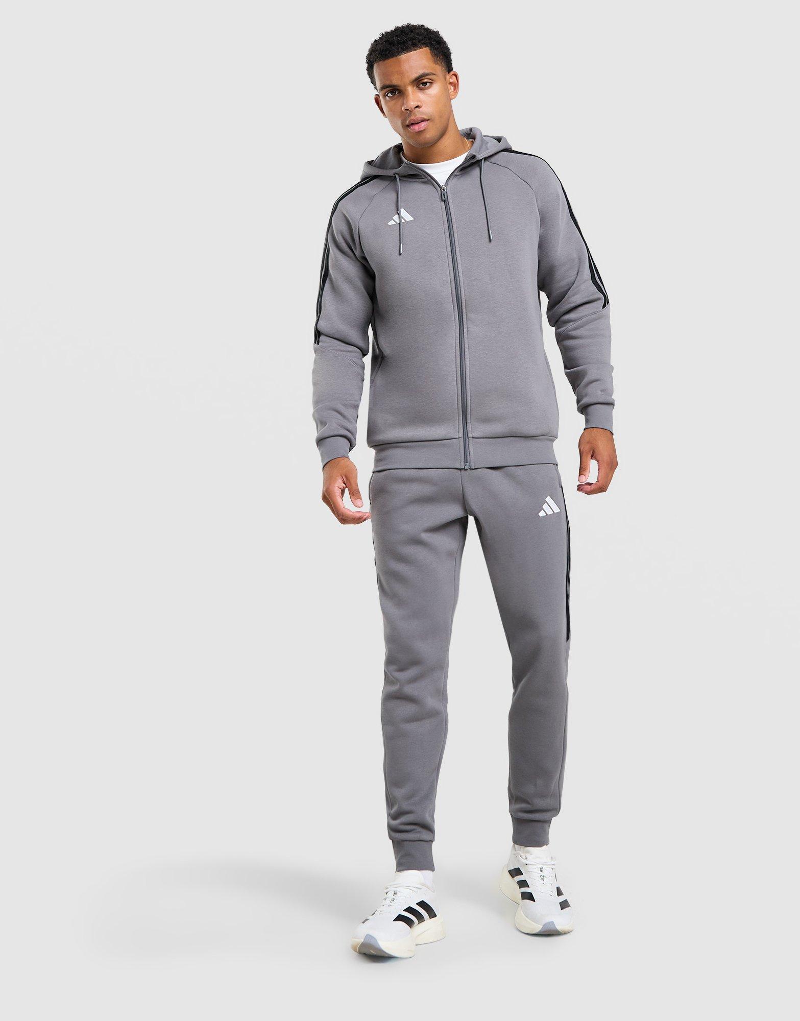 adidas Tiro Essentials 3-Stripes Full Zip Hoodie