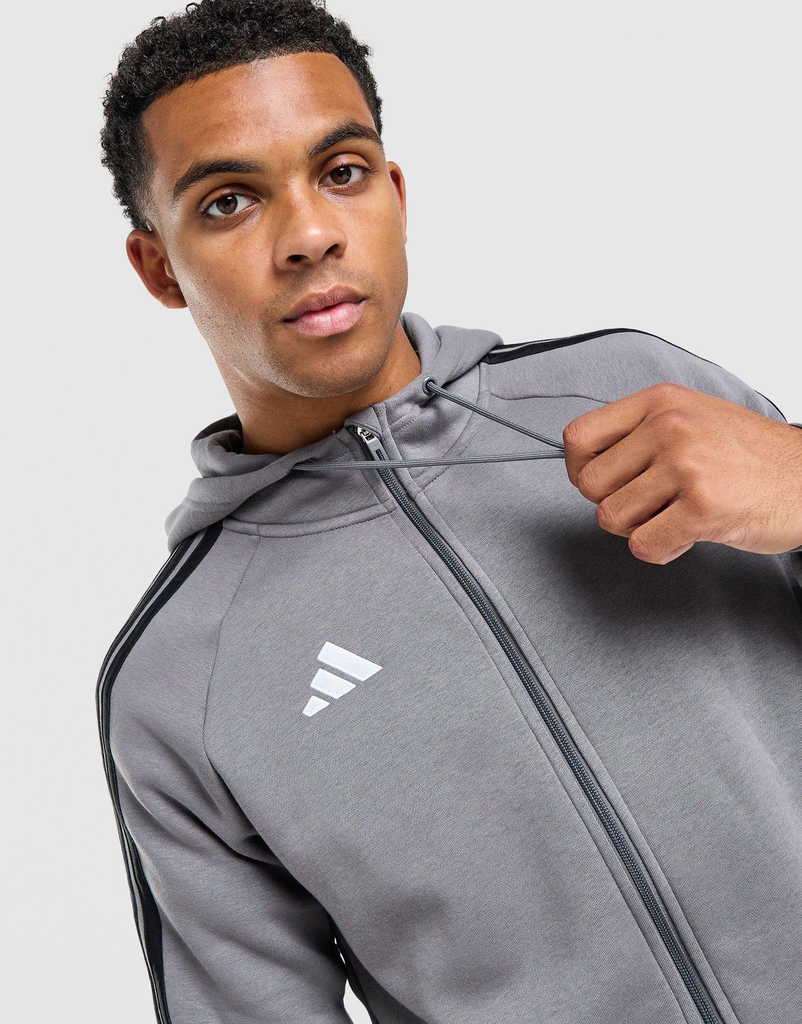 adidas Tiro Essentials 3-Stripes Full Zip Hoodie