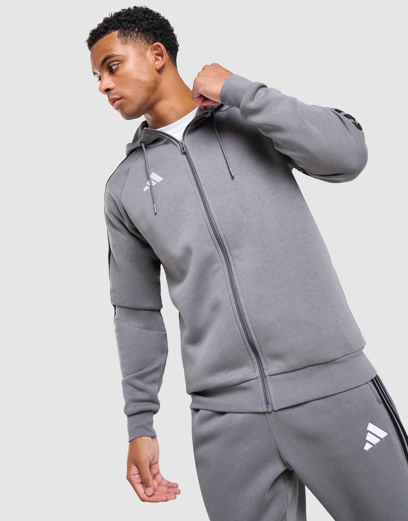 adidas Tiro Essentials 3-Stripes Full Zip Hoodie