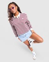 adidas Originals Stripe Longsleeve Rugby Poloshirt