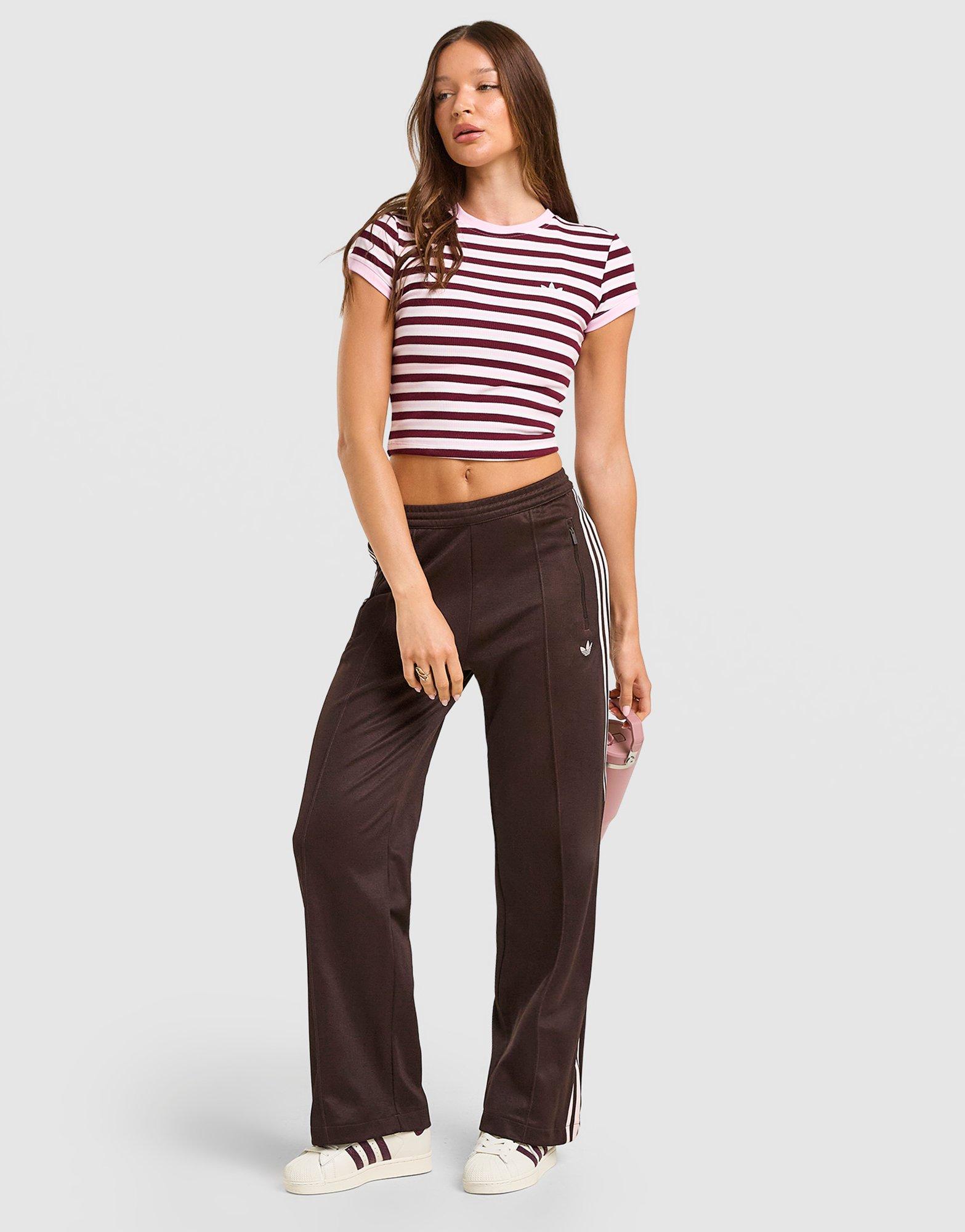 adidas Striped Ribbed T-Shirt