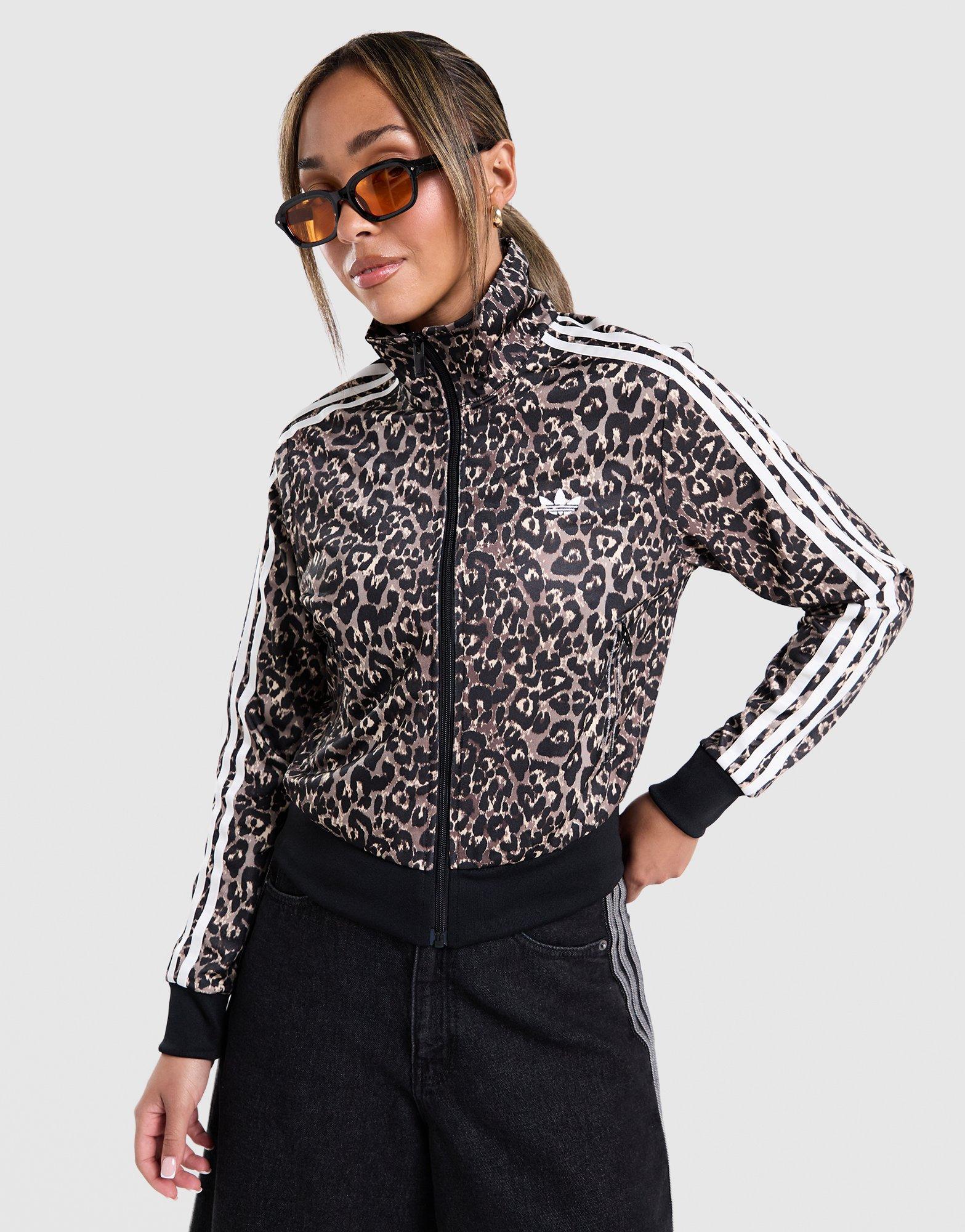 adidas Originals Firebird All Over Leopard Print Track Top