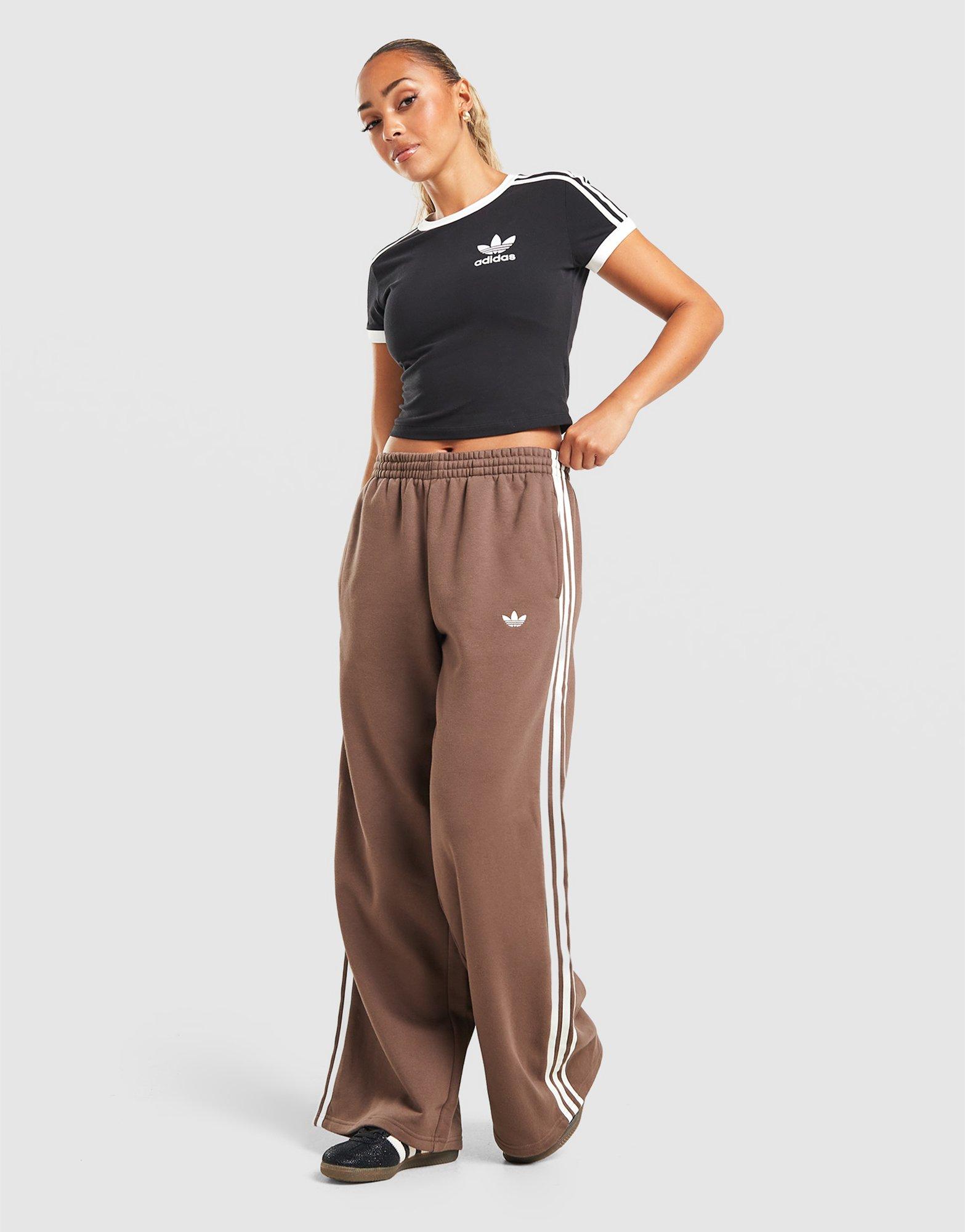 adidas Originals 3-Stripes Wide Leg Joggers