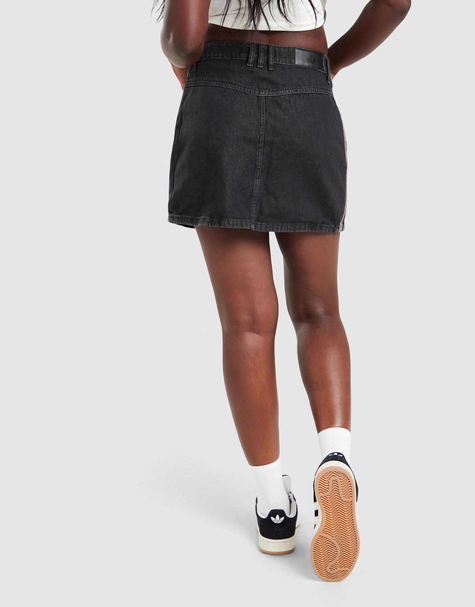 adidas Originals Denim 3-Stripes Mini Skirt