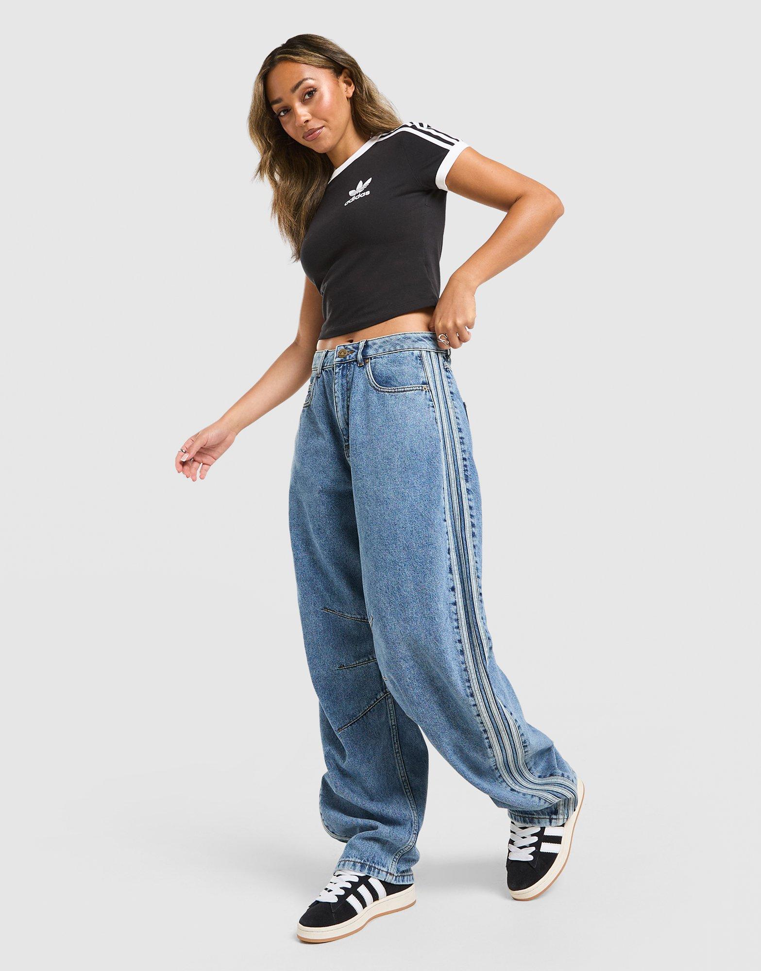 adidas Originals Denim Barrel Leg Denim Jeans