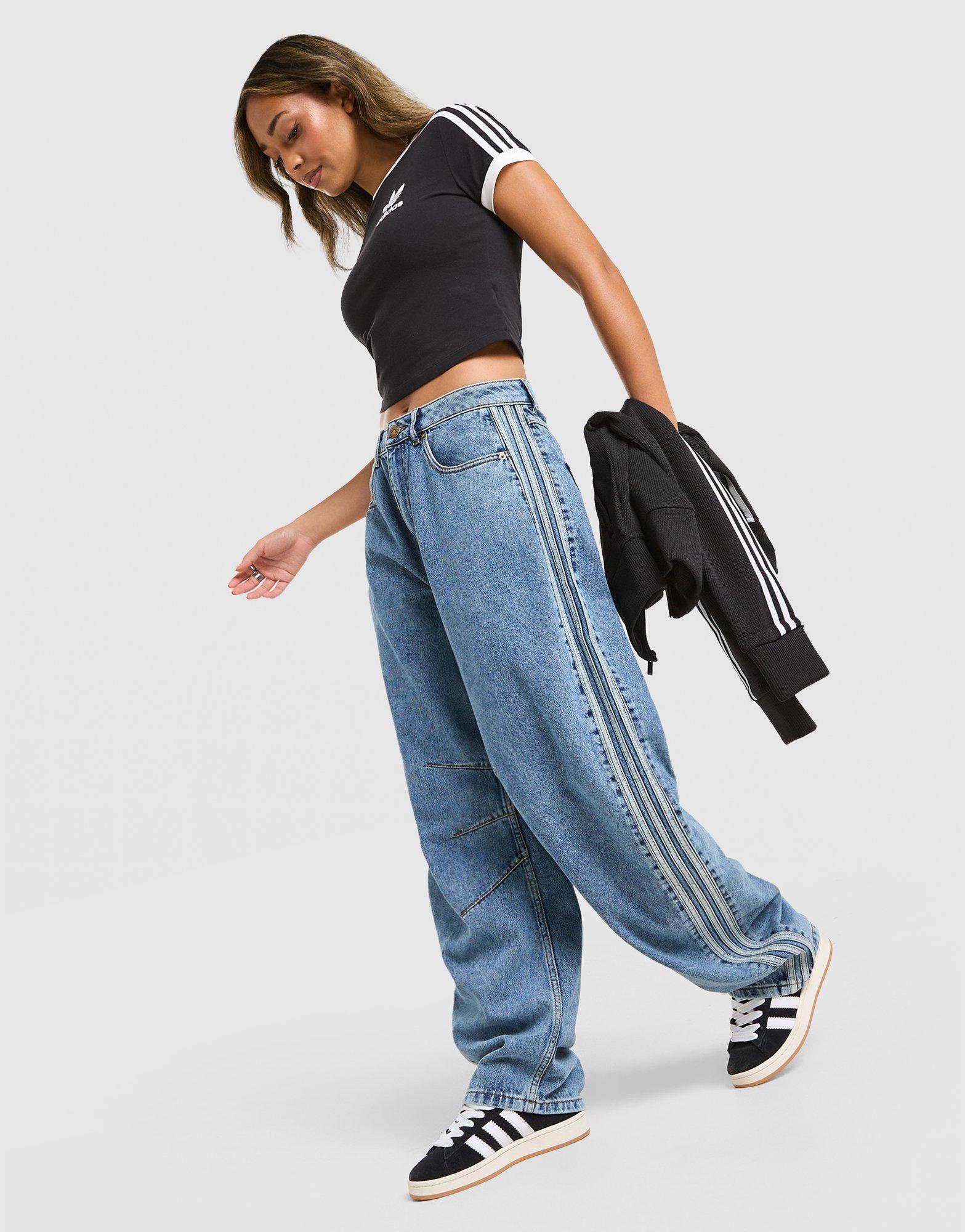 adidas Originals Pantalón Vaquero High Rise Barrel Leg