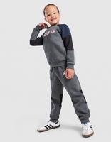 adidas Linear Colour Block Crew Tracksuit Children