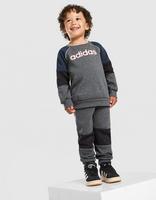 adidas Linear Colour Block Crew Tracksuit Infant