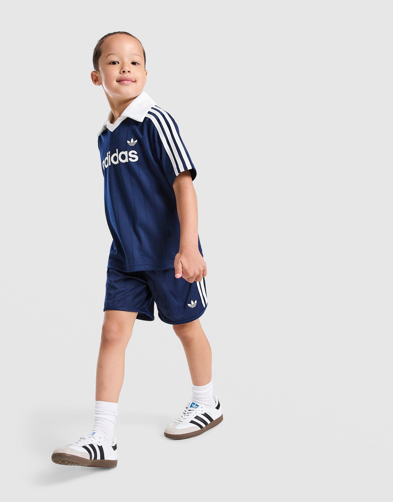 adidas Originals Pinstripe T-Shirt/Shorts Set Children