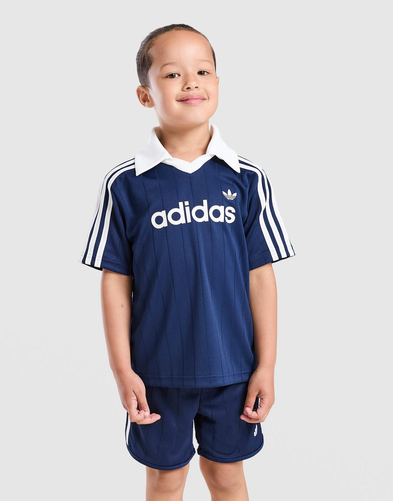 adidas Originals Pinstripe T-Shirt/Shorts Set Children