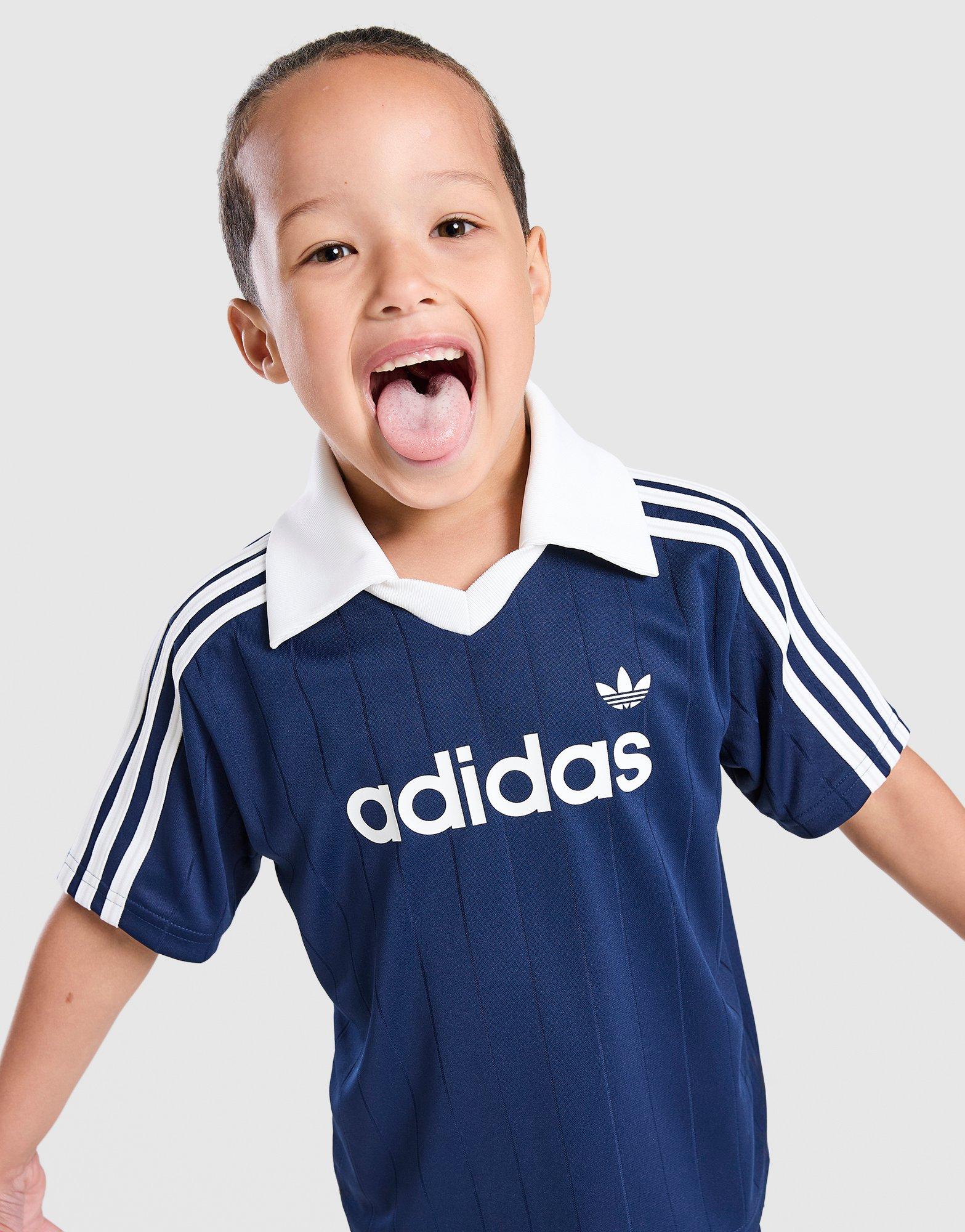 adidas Originals Pinstripe T-Shirt/Shorts Set Children