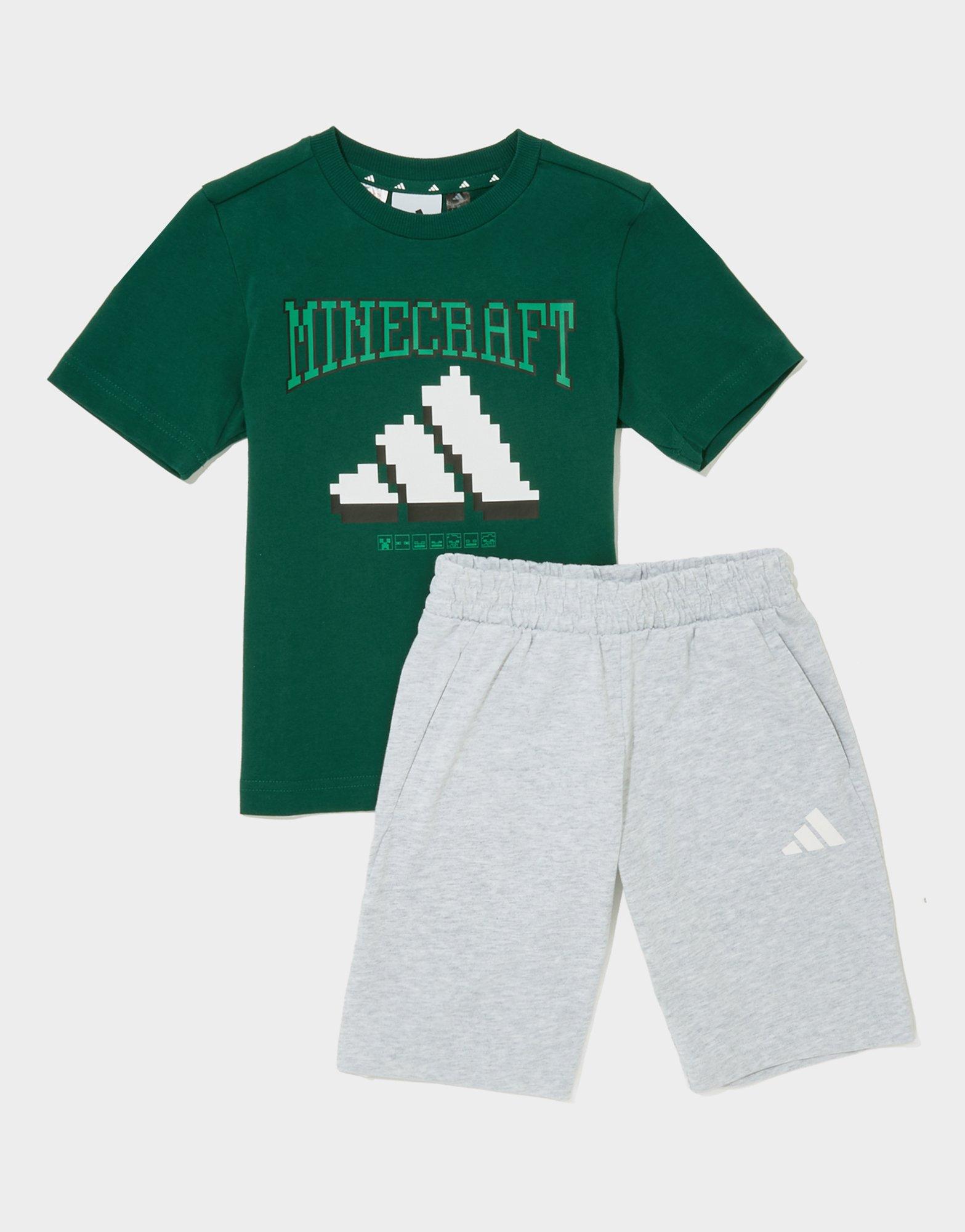 adidas x Minecraft T-Shirt/Shorts Set Children