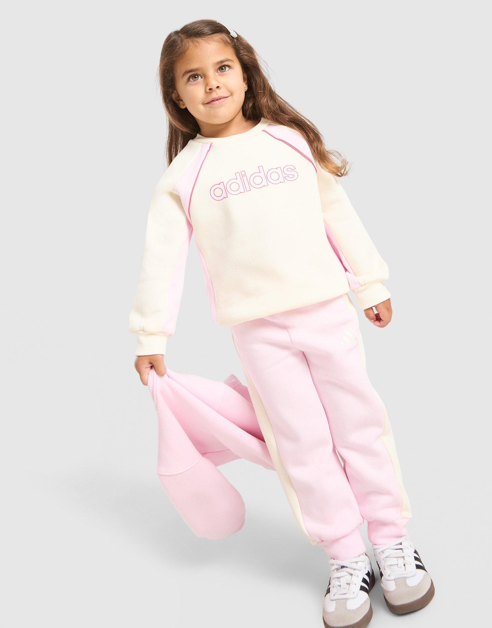 adidas Linear Colour Block Crew Tracksuit Infant