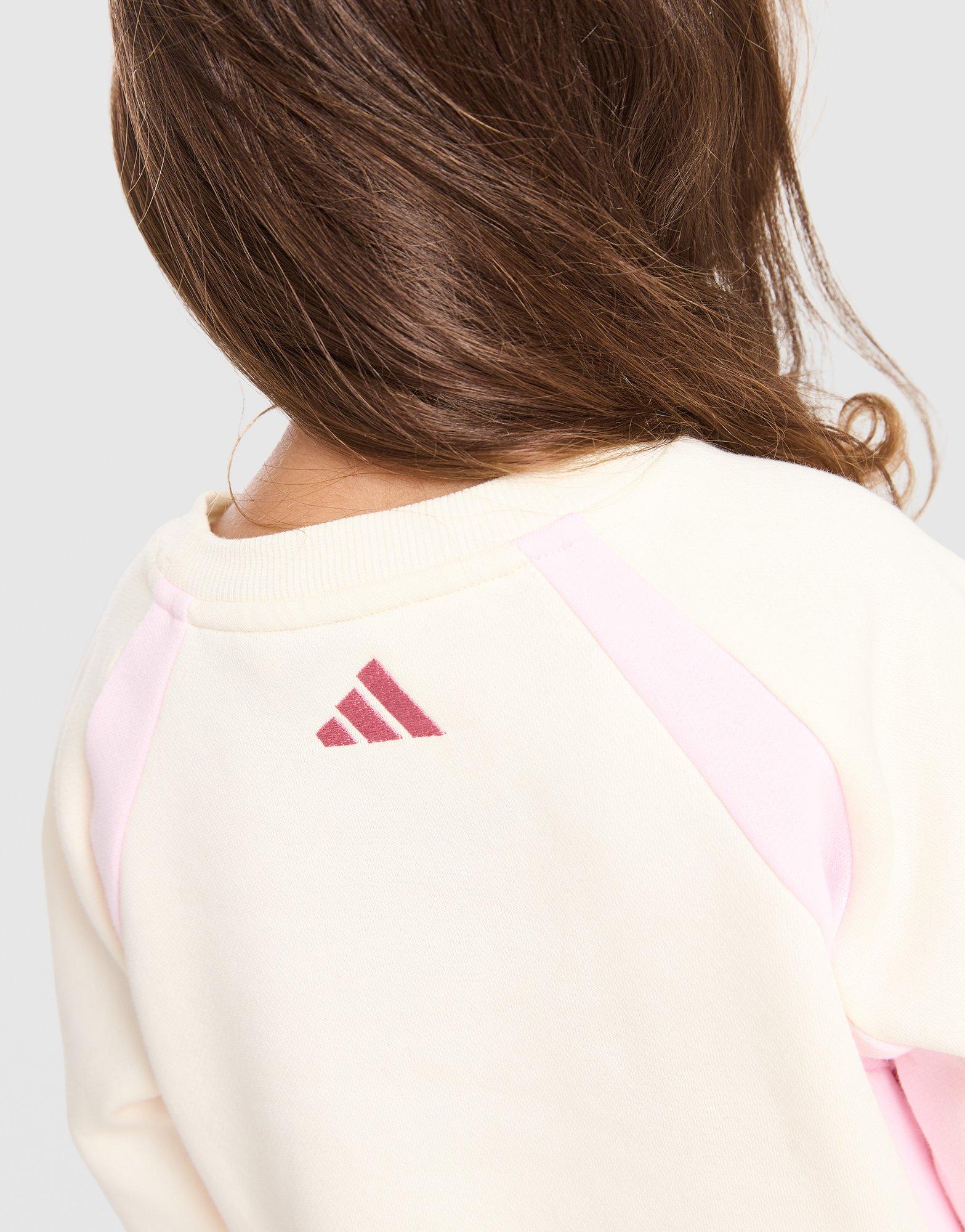 adidas Linear Colour Block Crew Tracksuit Infant