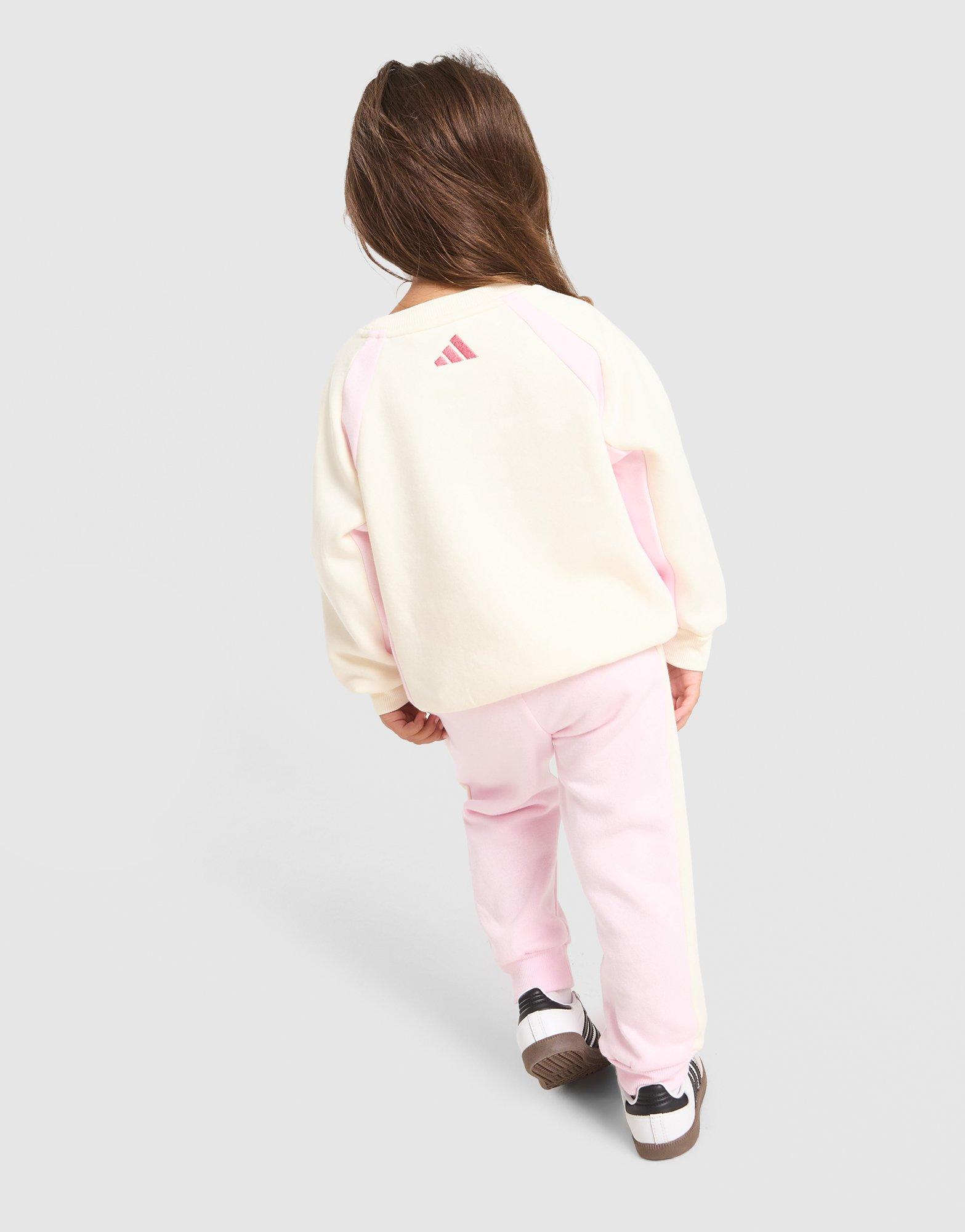 adidas Linear Colour Block Crew Tracksuit Infant