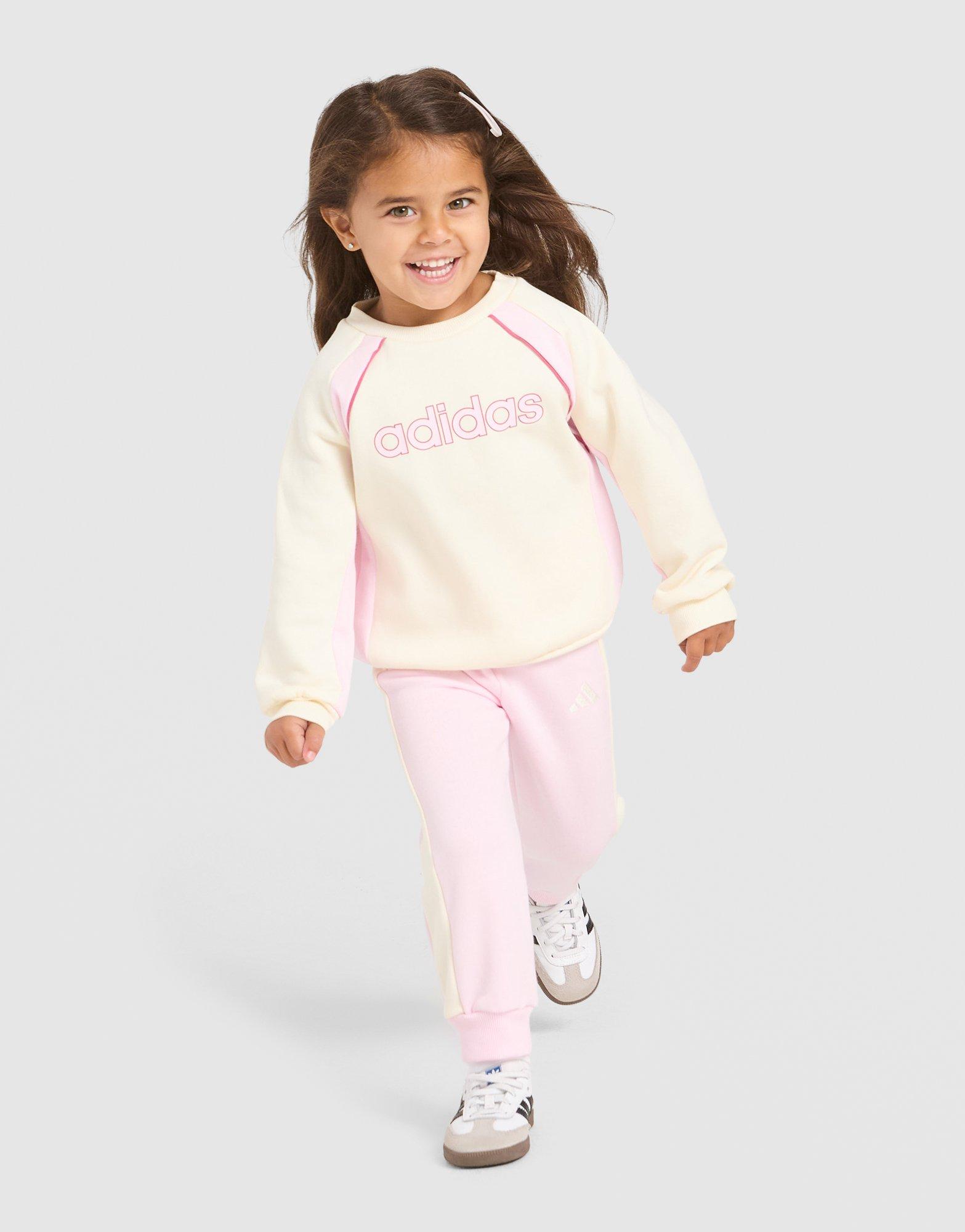 adidas Linear Colour Block Crew Tracksuit Infant