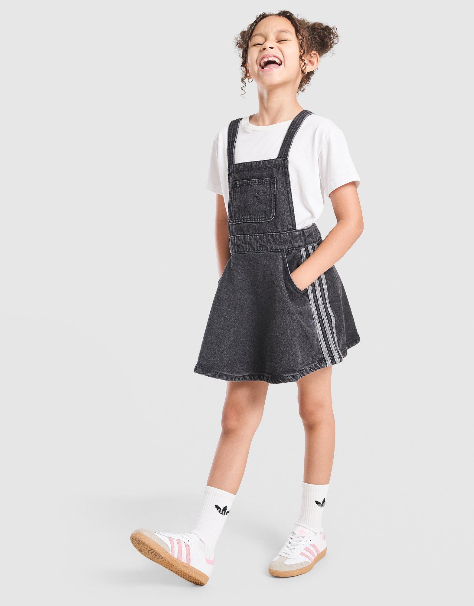 adidas Originals Girls' 3-Stripes Denim Dress Children