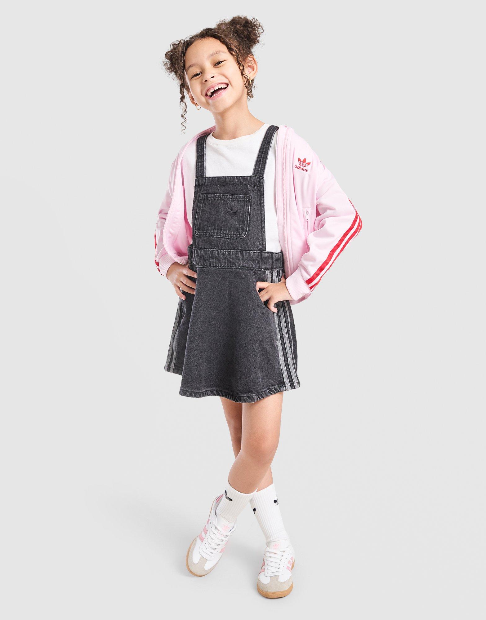 adidas Originals Girls' 3-Stripes Denim Dress Children