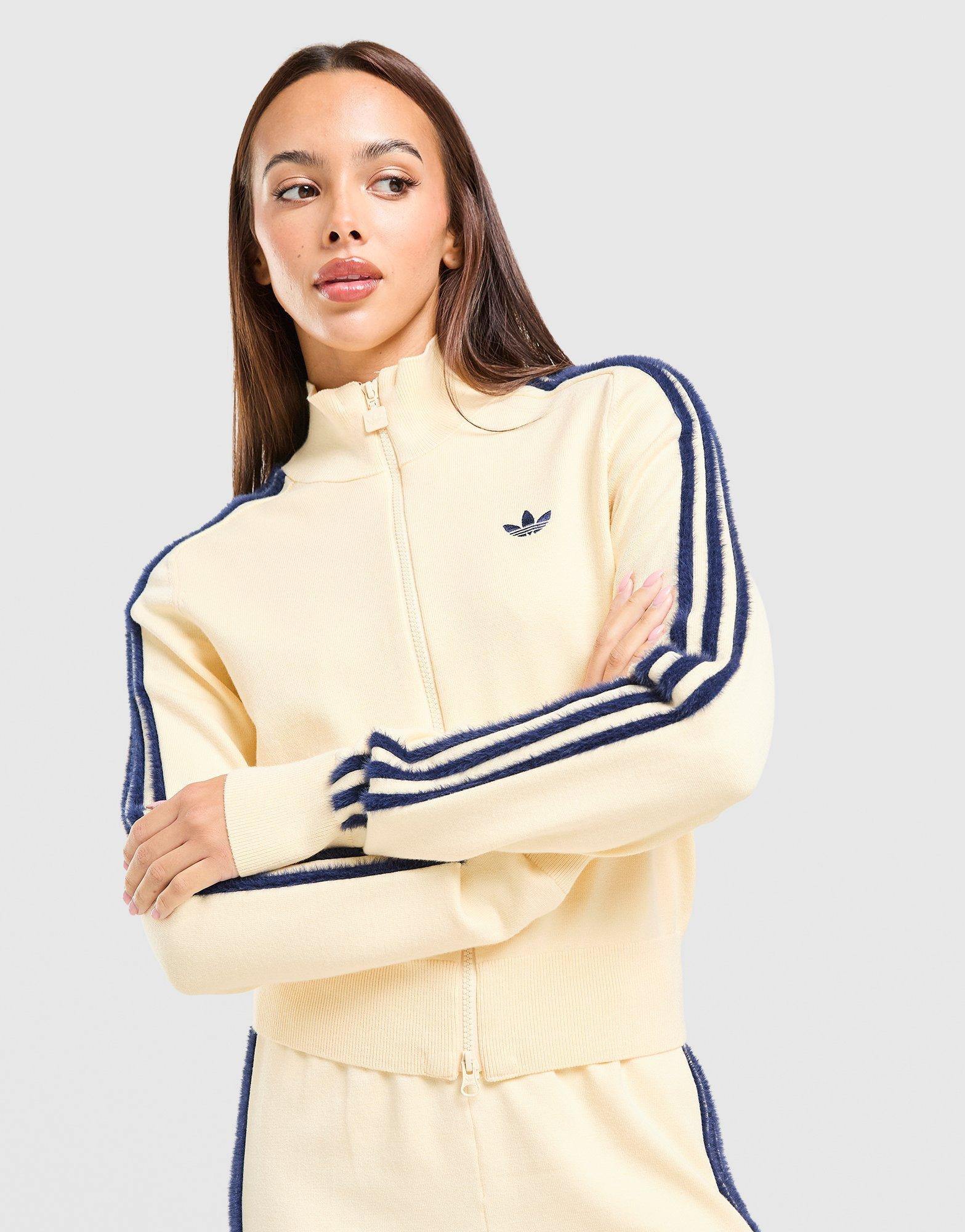 adidas Fluffy 3-Stripes Knit Track Top