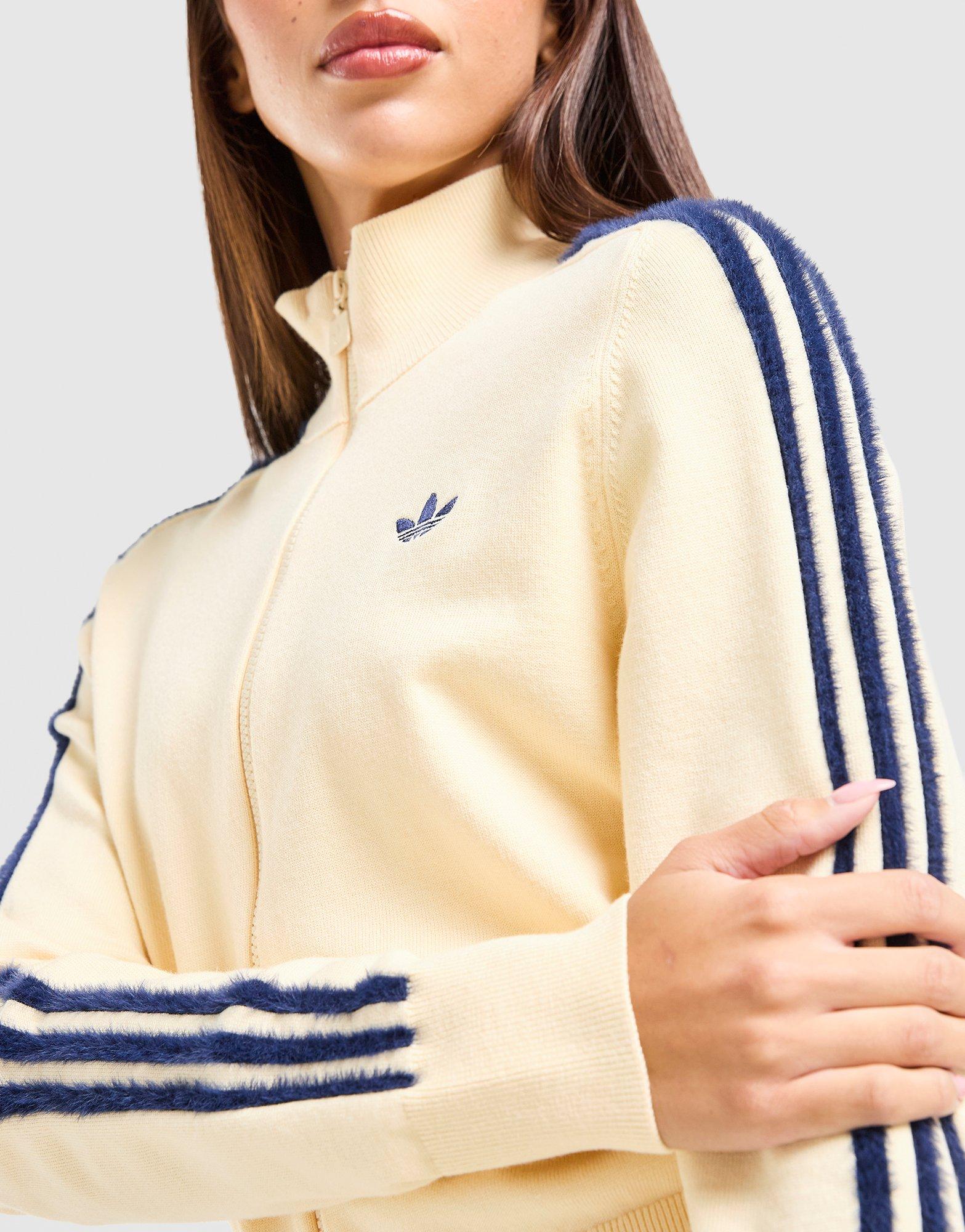 adidas Fluffy 3-Stripes Knit Track Top
