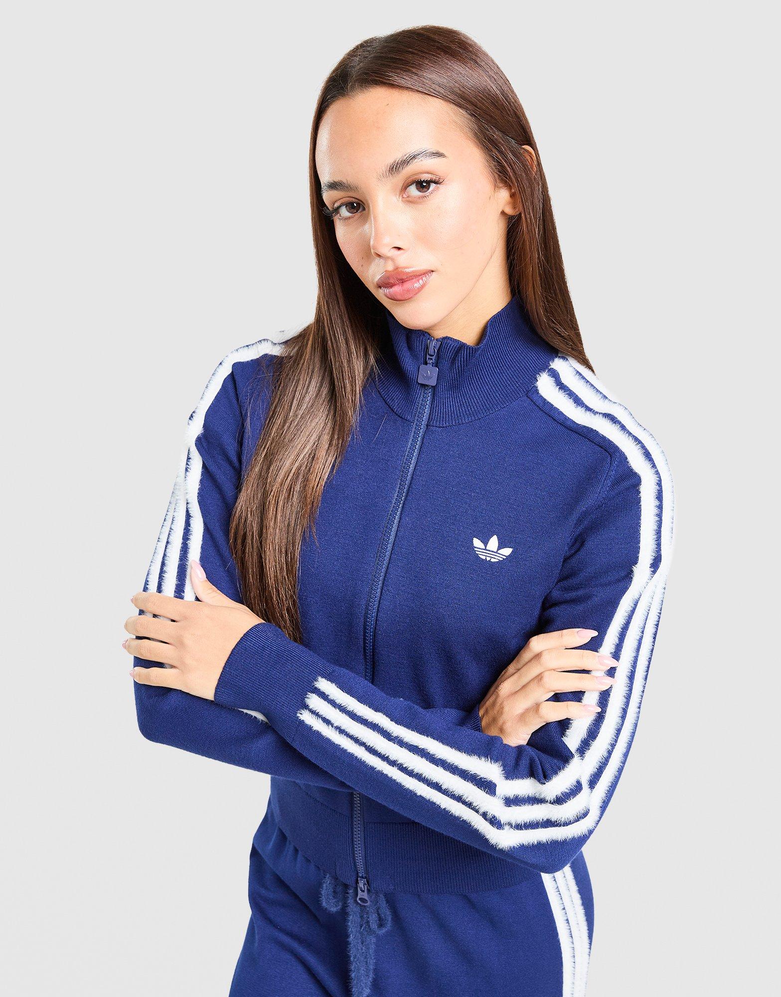 adidas Fluffy 3-Stripes Knit Track Top