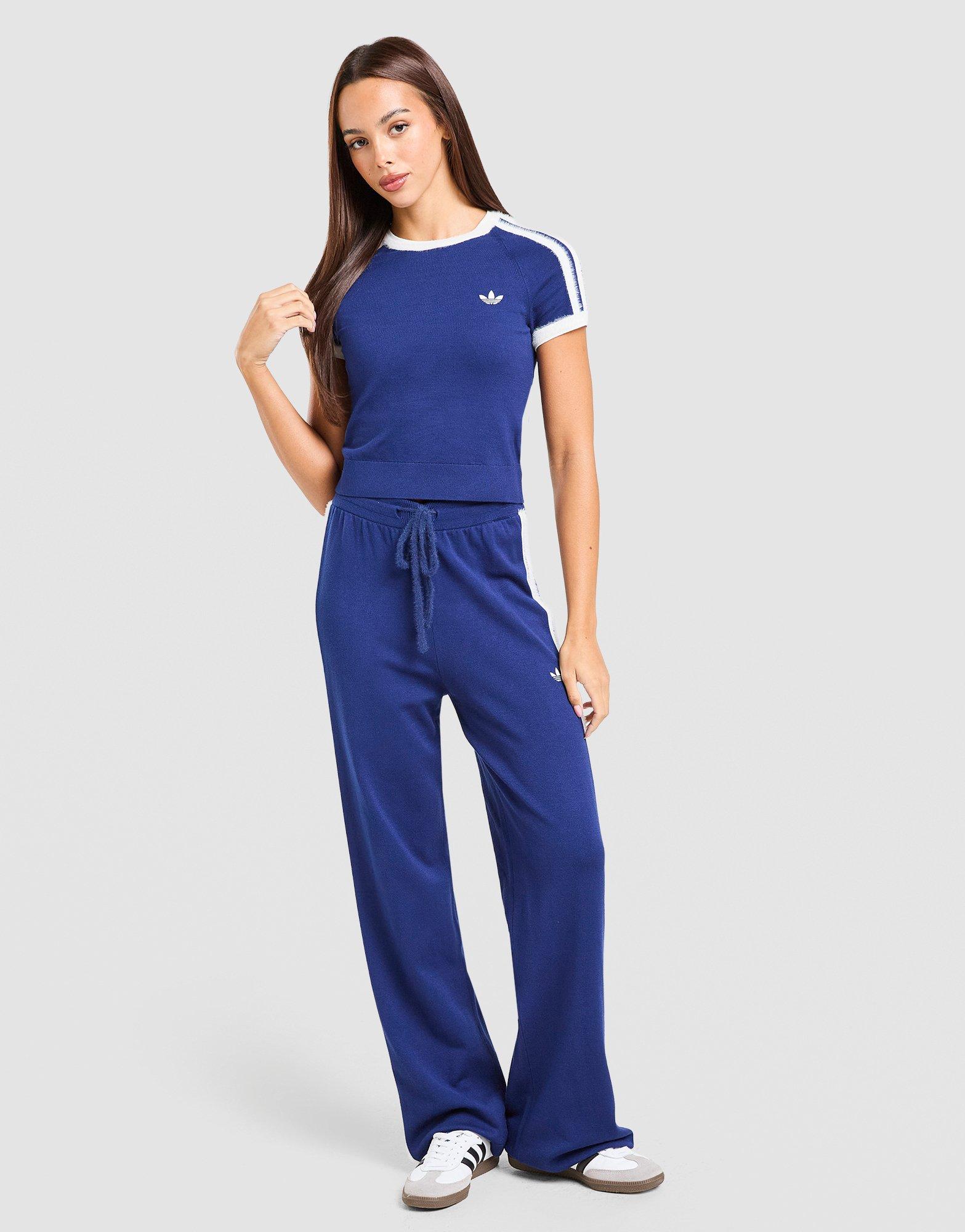 adidas Originals Fluffy 3-Stripes Knit Slim T-Shirt
