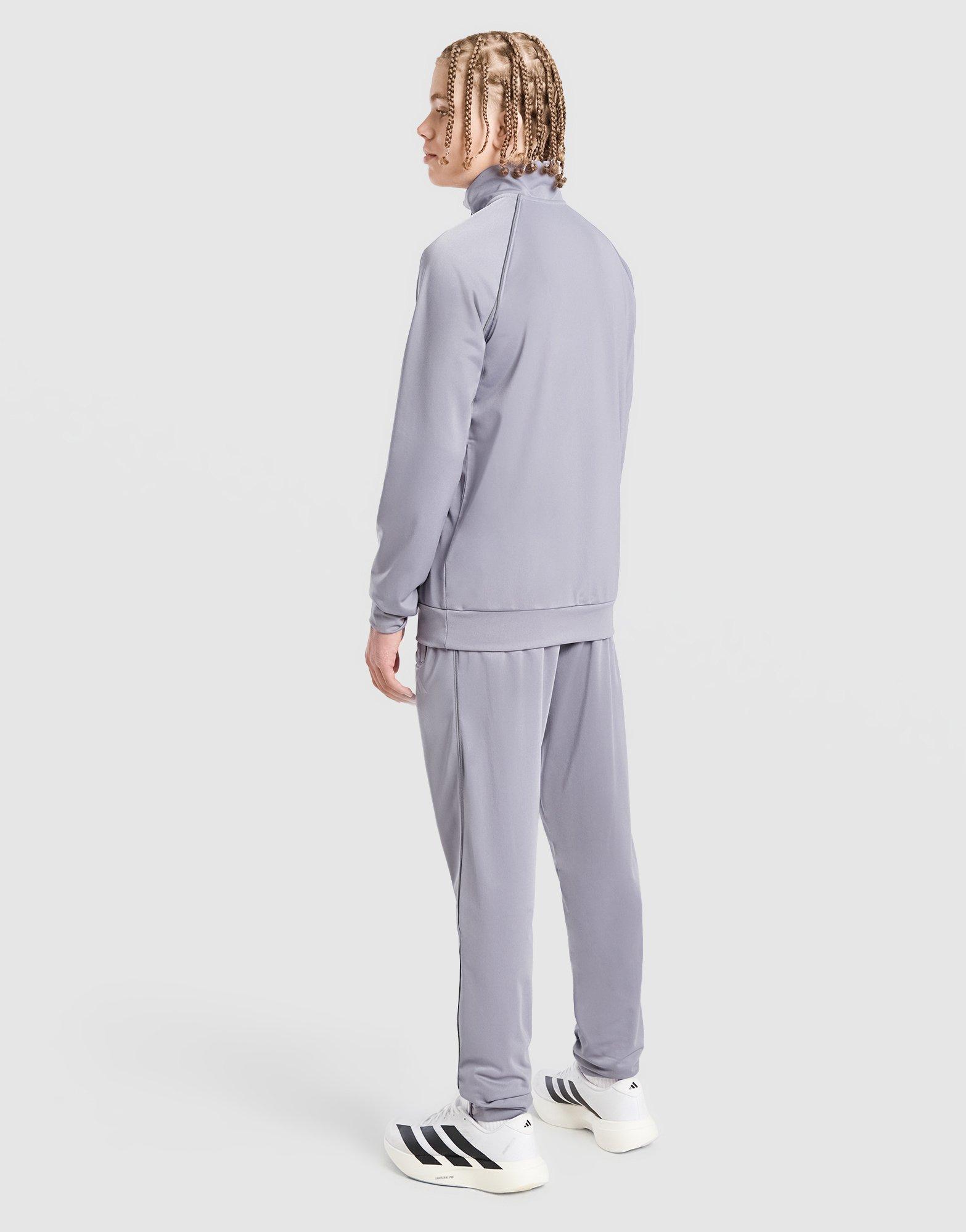 adidas Poly Pipe 1/4 Zip Tracksuit Junior