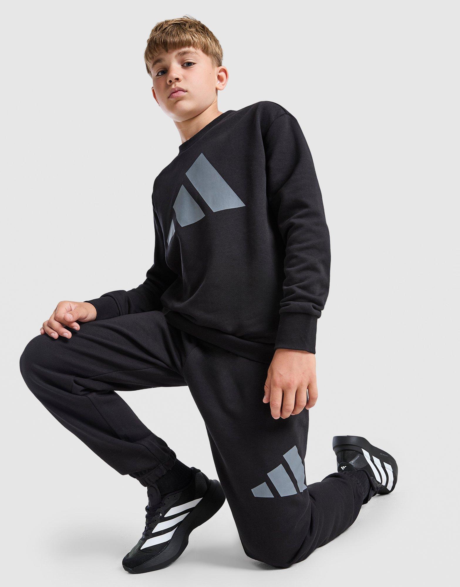 adidas Badge Of Sport Large Logo Tracksuit Junior