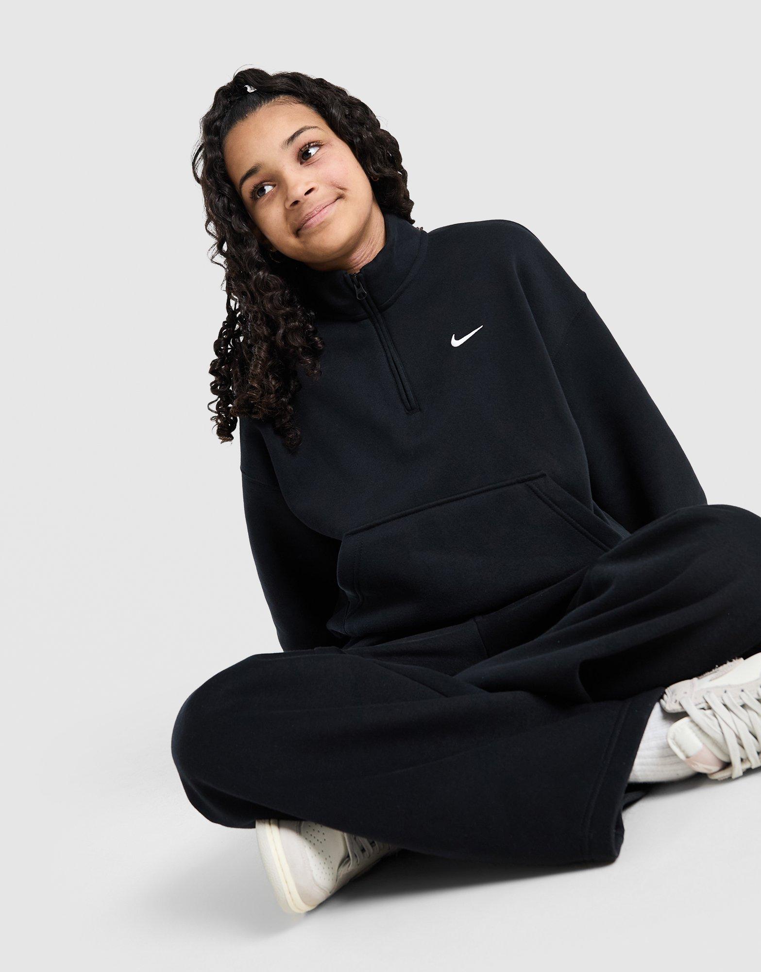 Nike Girls' Studio Fleece 1/4 Zip Sweatshirt Junior