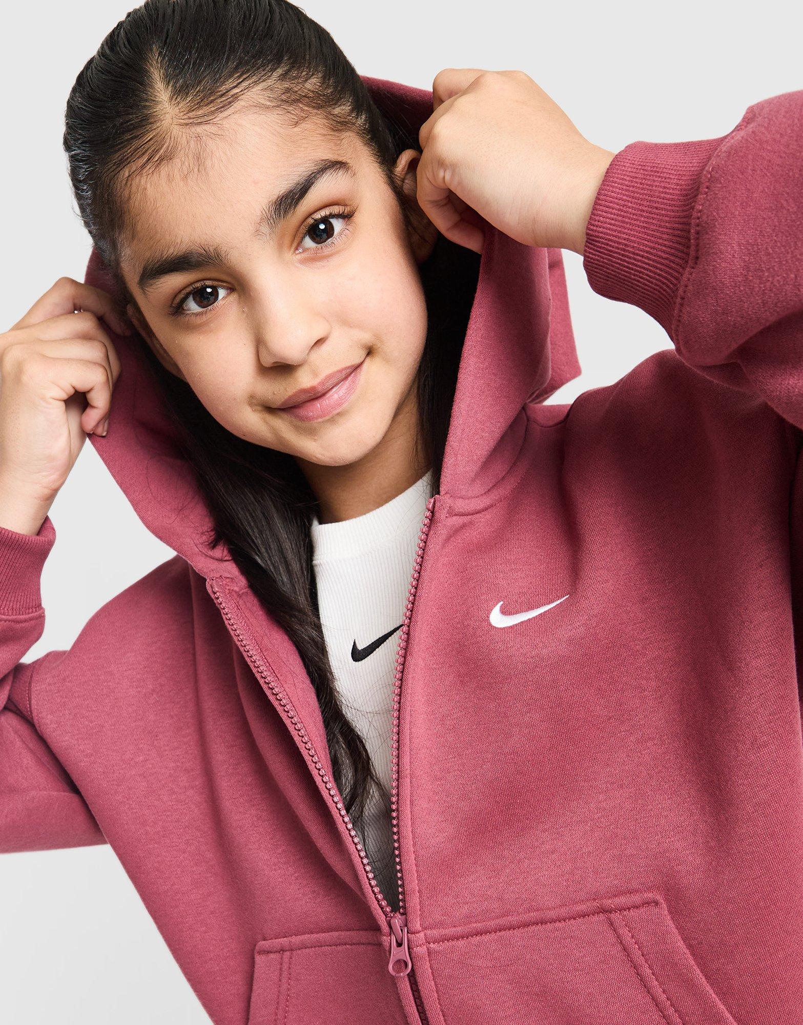 Nike Girls' Studio Fleece Full Zip Hoodie Junior