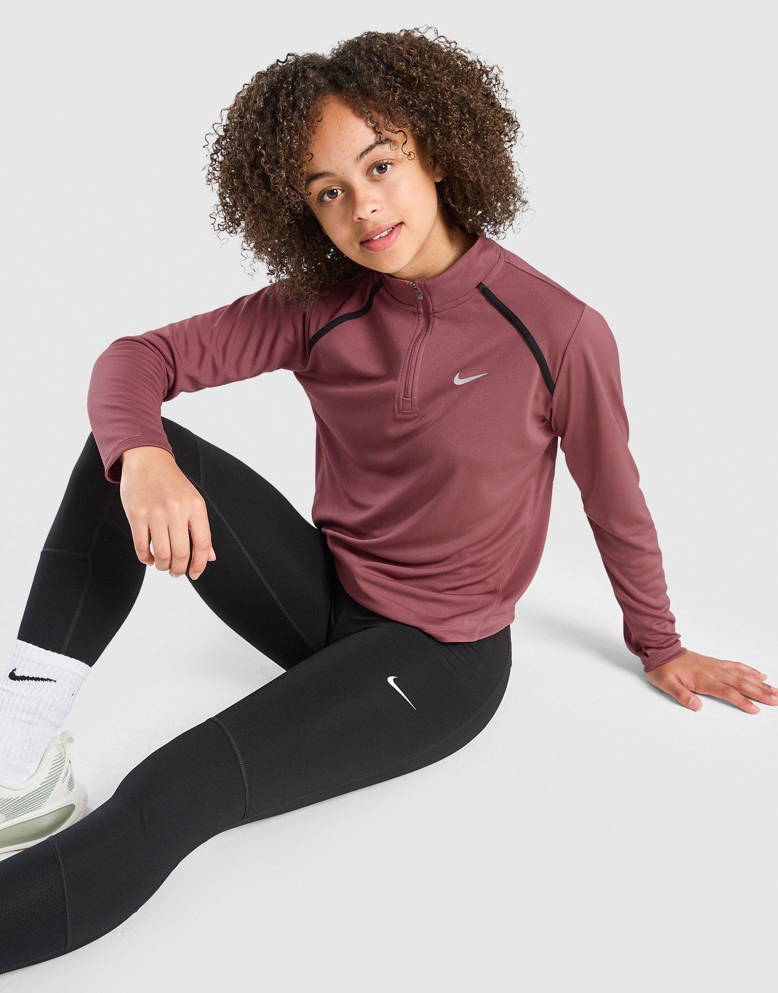 Nike Girls' Long Sleeve 1/2 Zip Top Junior