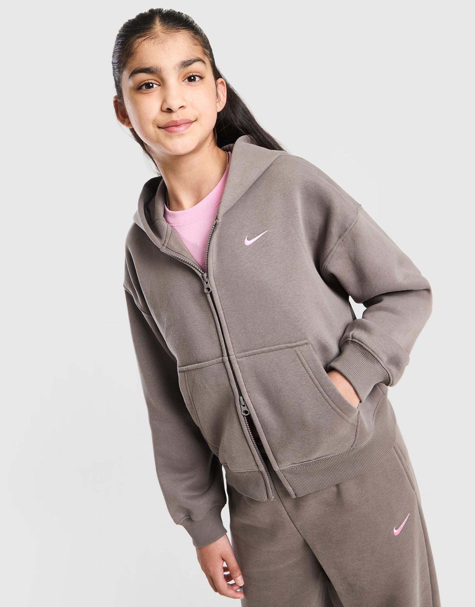 Nike Girls' Studio Fleece Full Zip Hoodie Junior
