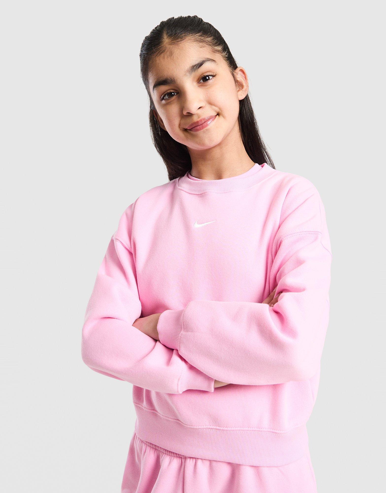 Nike Girls' Studio Fleece Crew Sweatshirt Junior