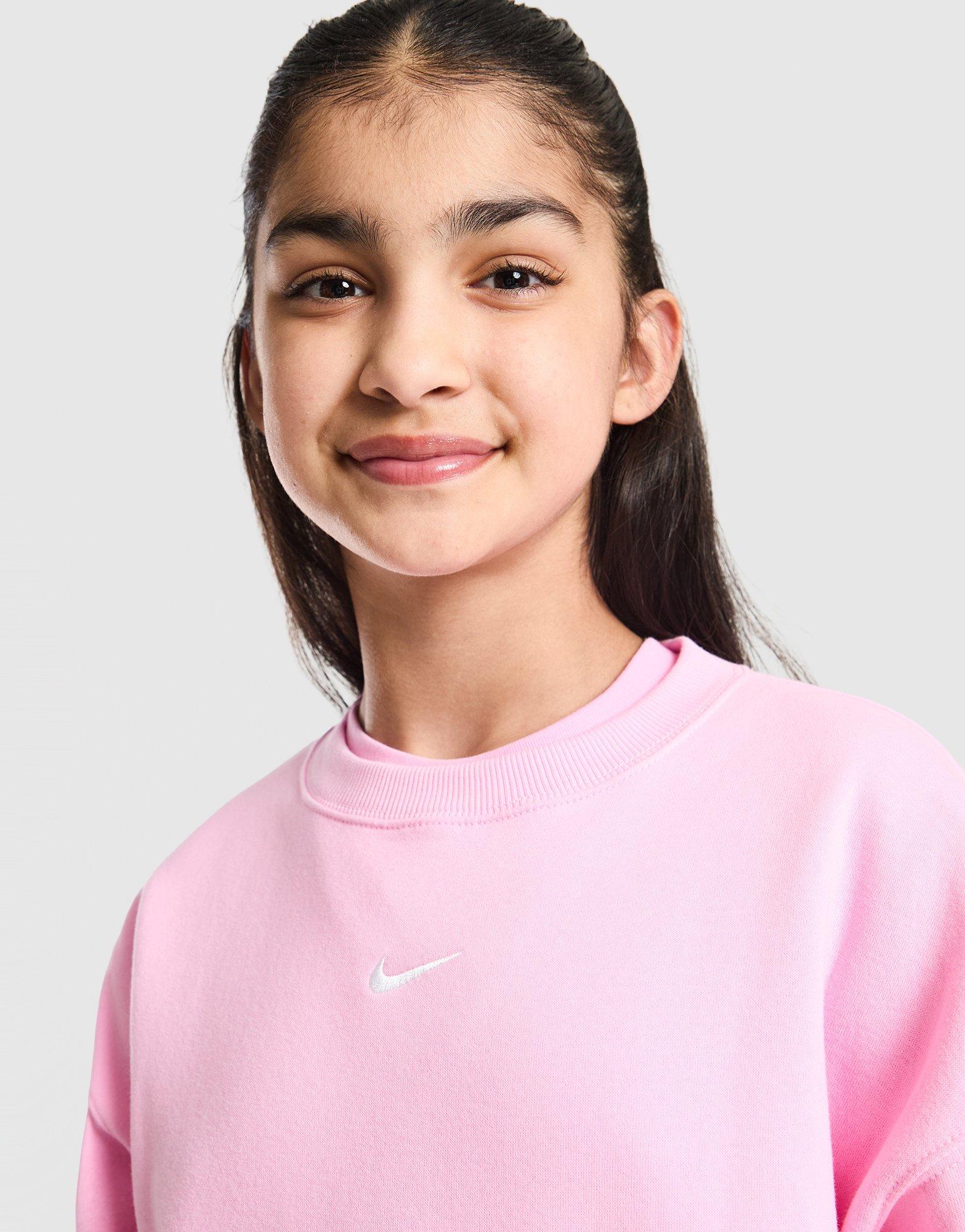 Nike Girls' Studio Fleece Crew Sweatshirt Junior