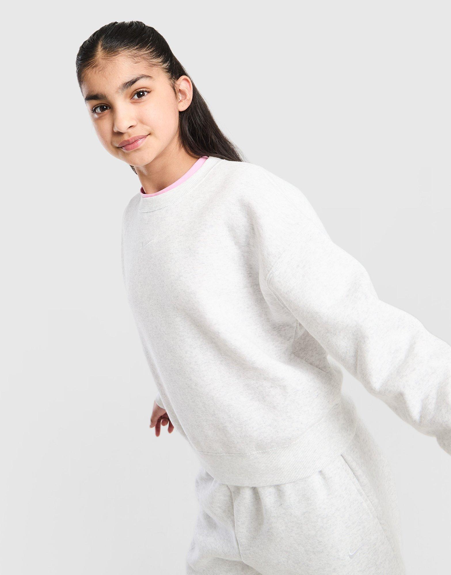 Nike Girls' Studio Fleece Crew Sweatshirt Junior
