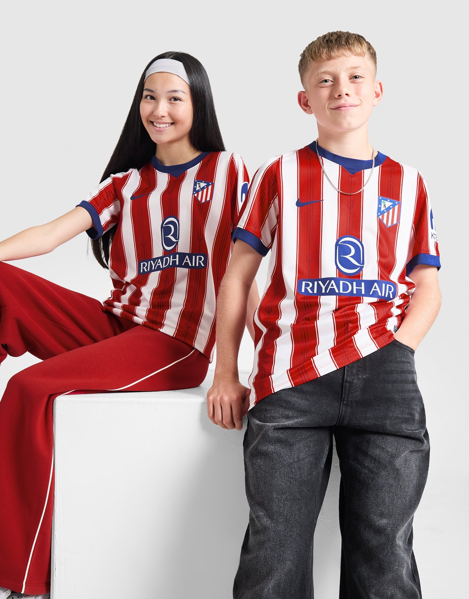 White Nike Atletico Madrid 2026/27 Home Shirt Junior - JD Sports