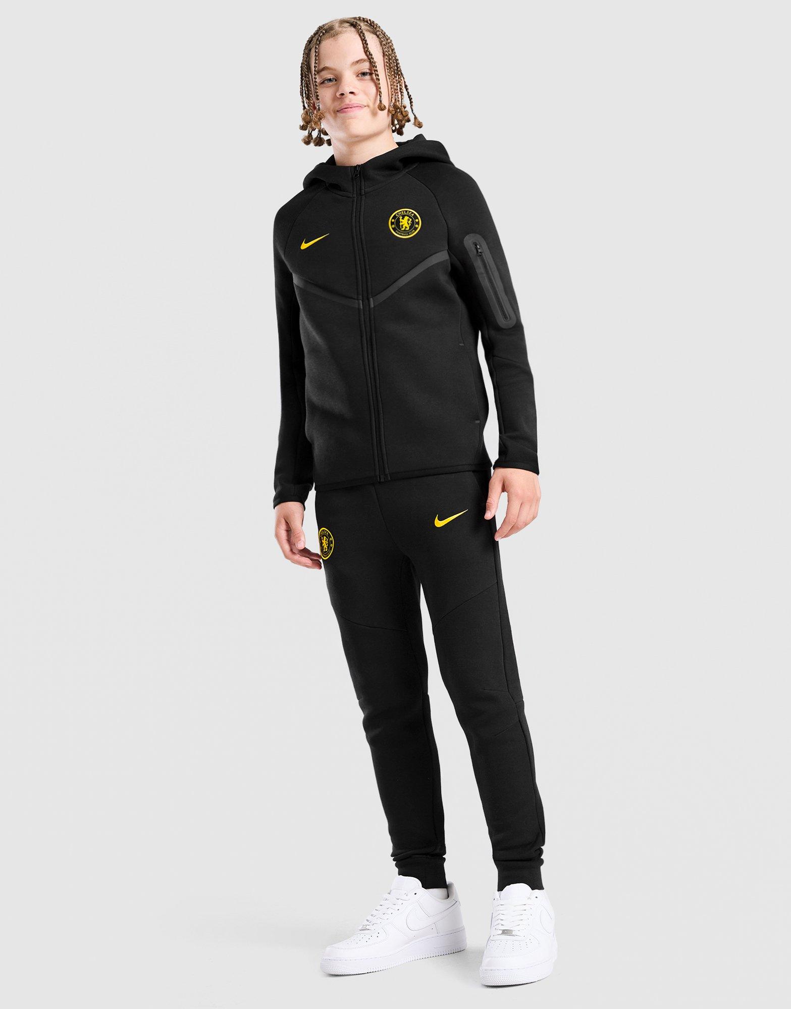 Blue Nike Chelsea FC Tech Fleece Full Zip Hoodie Junior - JD Sports UK