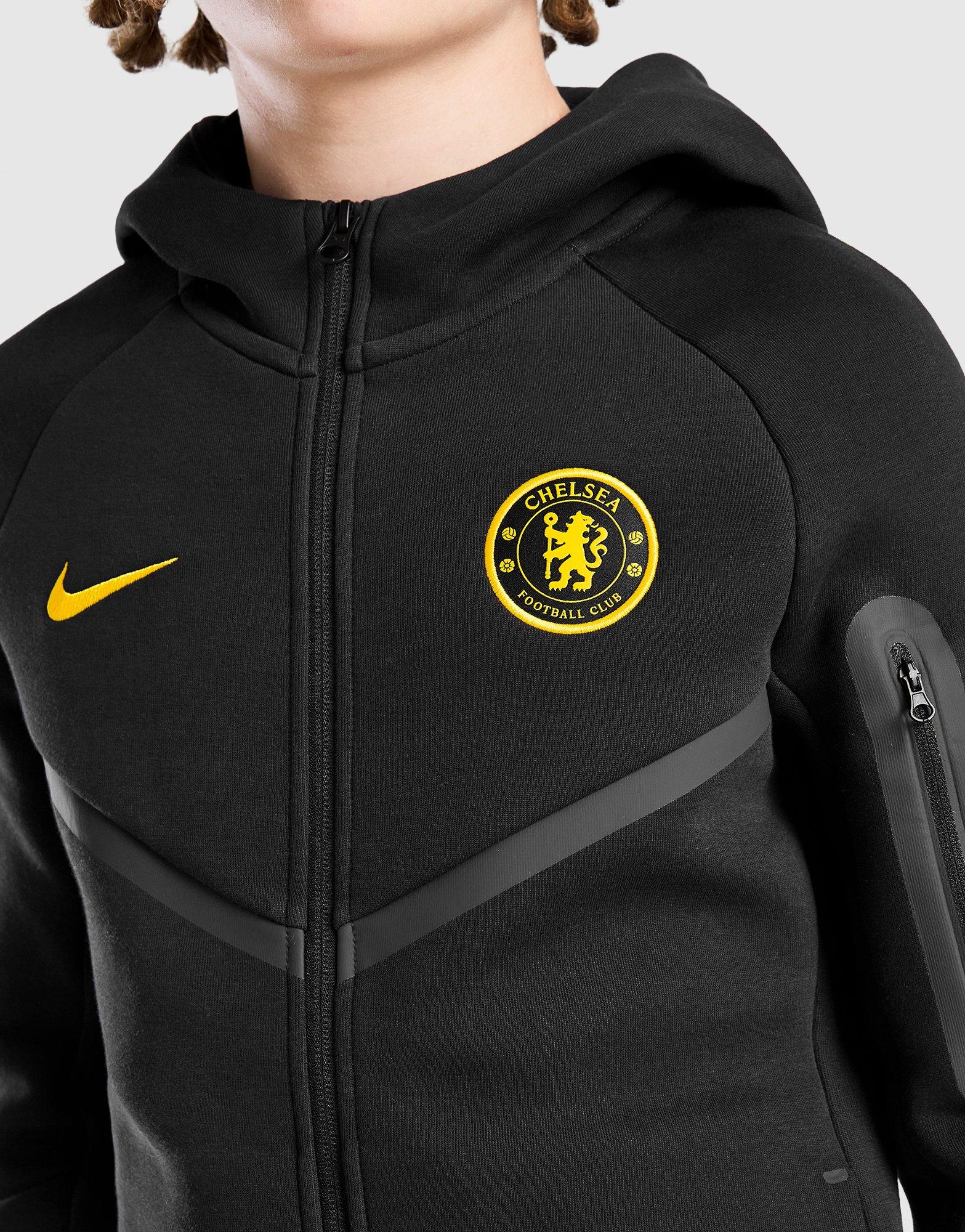 Blue Nike Chelsea FC Tech Fleece Full Zip Hoodie Junior - JD