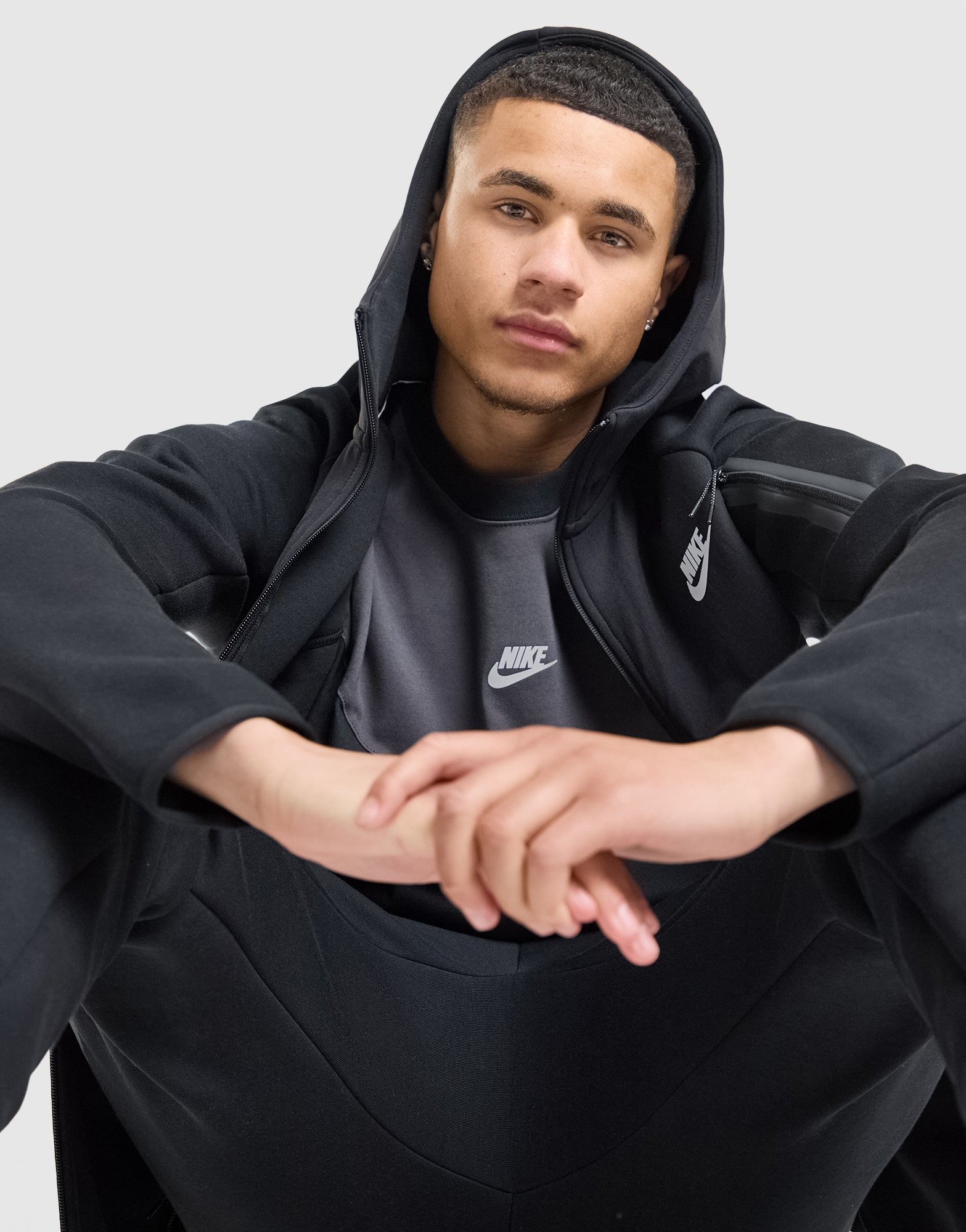 Black Nike Tech Mix T-Shirt - JD Sports Global