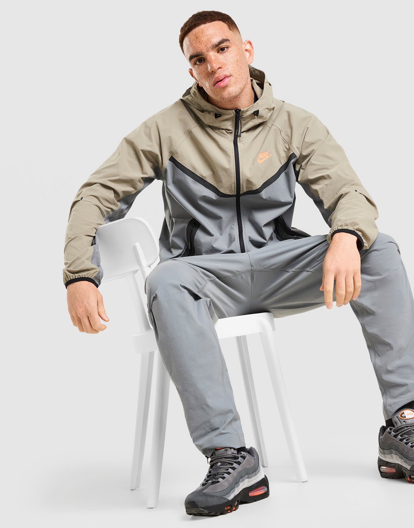 Grey Nike Tech Woven Full Zip Jacket - JD Sports Global