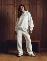 Nike Damesbroek met halfhoge taille en open zoom Studio Fleece Medium Weight
