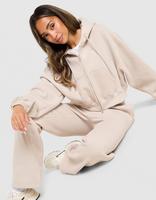 Nike Felpa con Cappuccio Cropped Full Zip Studio Fleece
