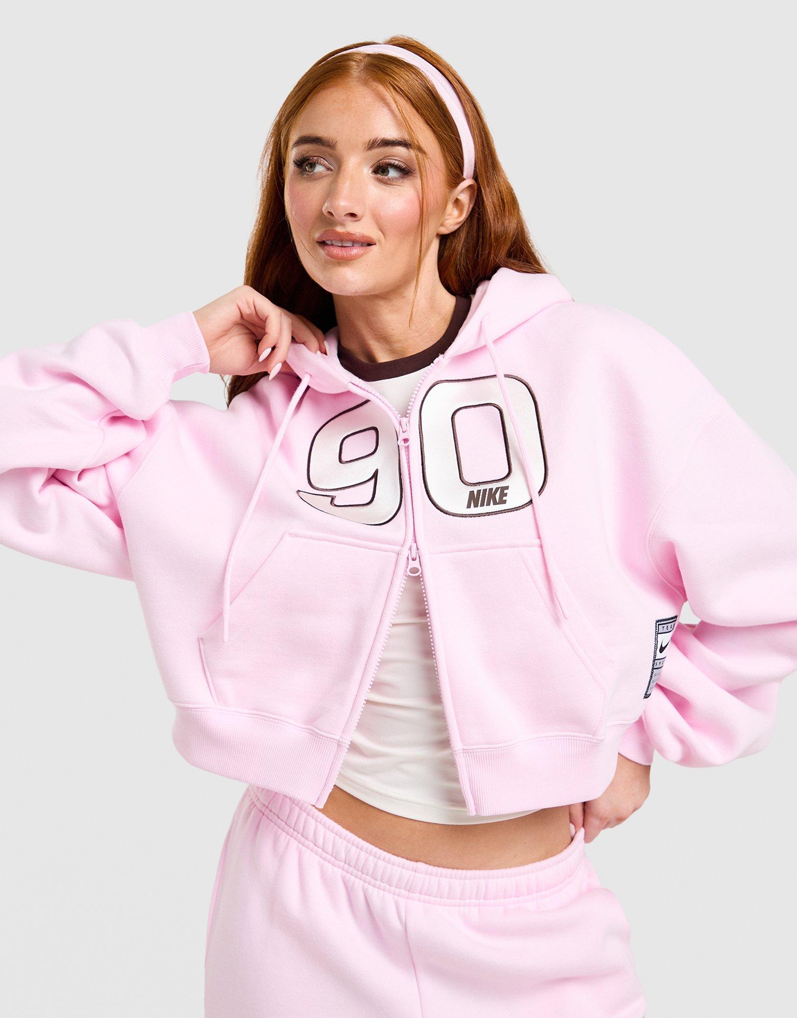 Nike Studio 90 Oversized Crop Full-Zip Hoodie