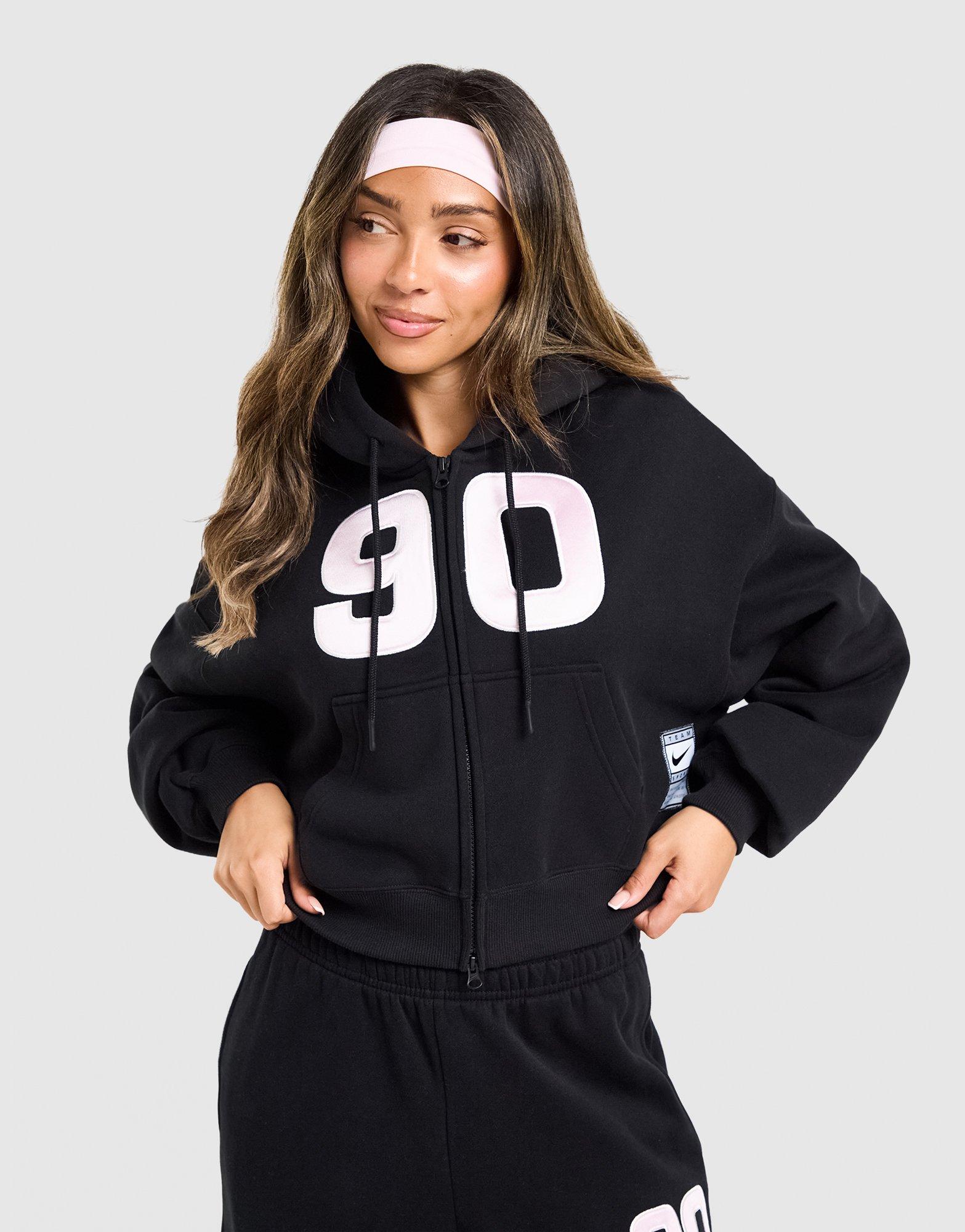Nike Studio 90 Oversized Crop Full-Zip Hoodie