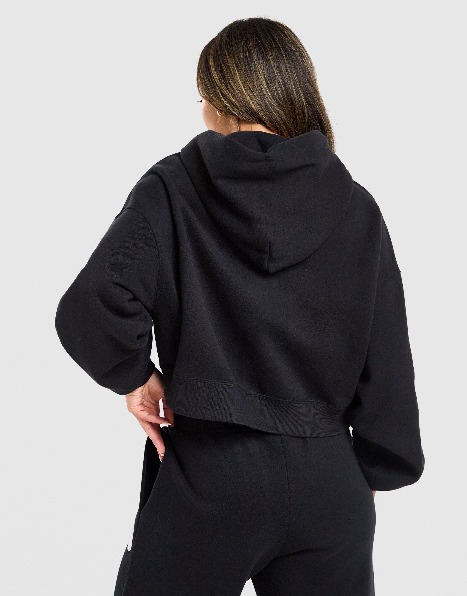 Nike Studio 90 Oversized Crop Full-Zip Hoodie