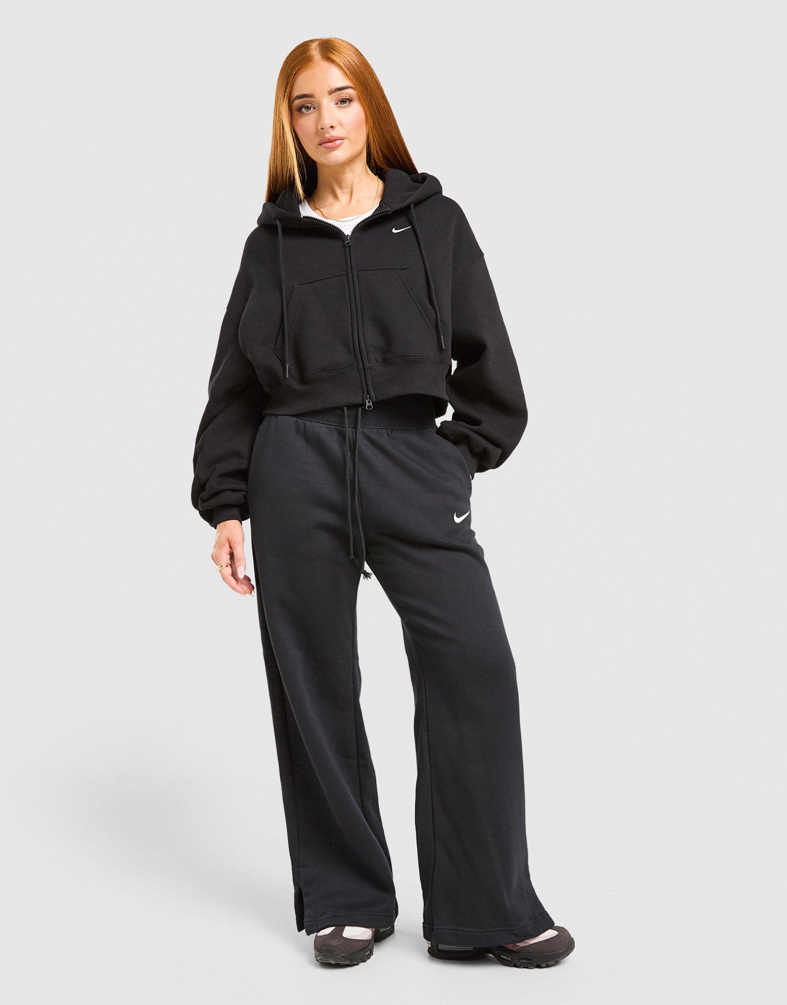 Nike Studio Fleece Cropped Full-Zip Hoodie