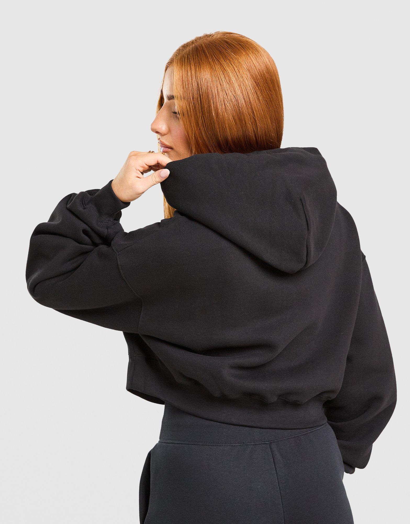 Nike Studio Fleece Cropped Full-Zip Hoodie