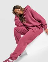 Nike Oversized damesbroek met hoge taille en omgeslagen pijp Studio Fleece middelzwaar