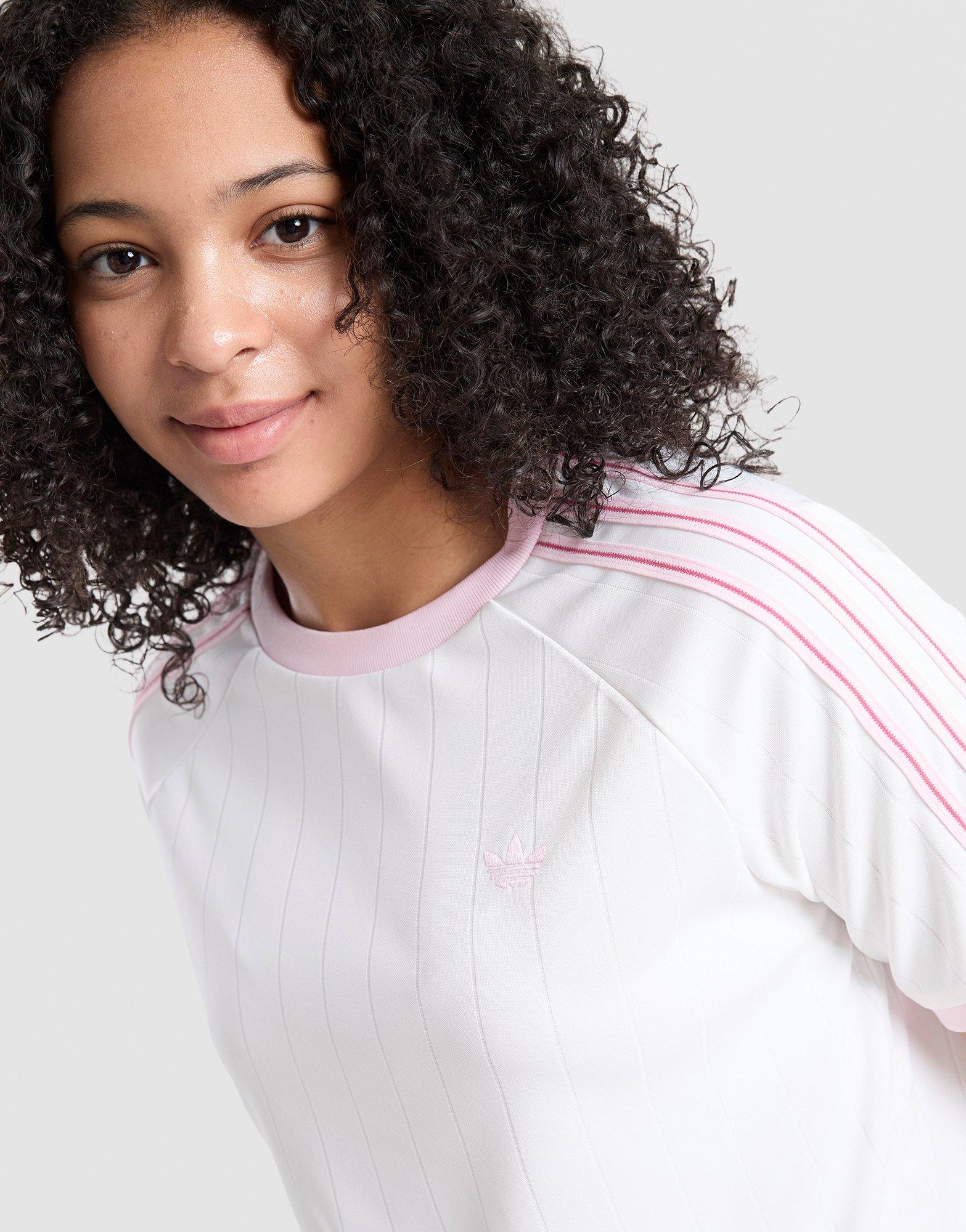 adidas Originals Girls' Poly 3-Stripes T-Shirt