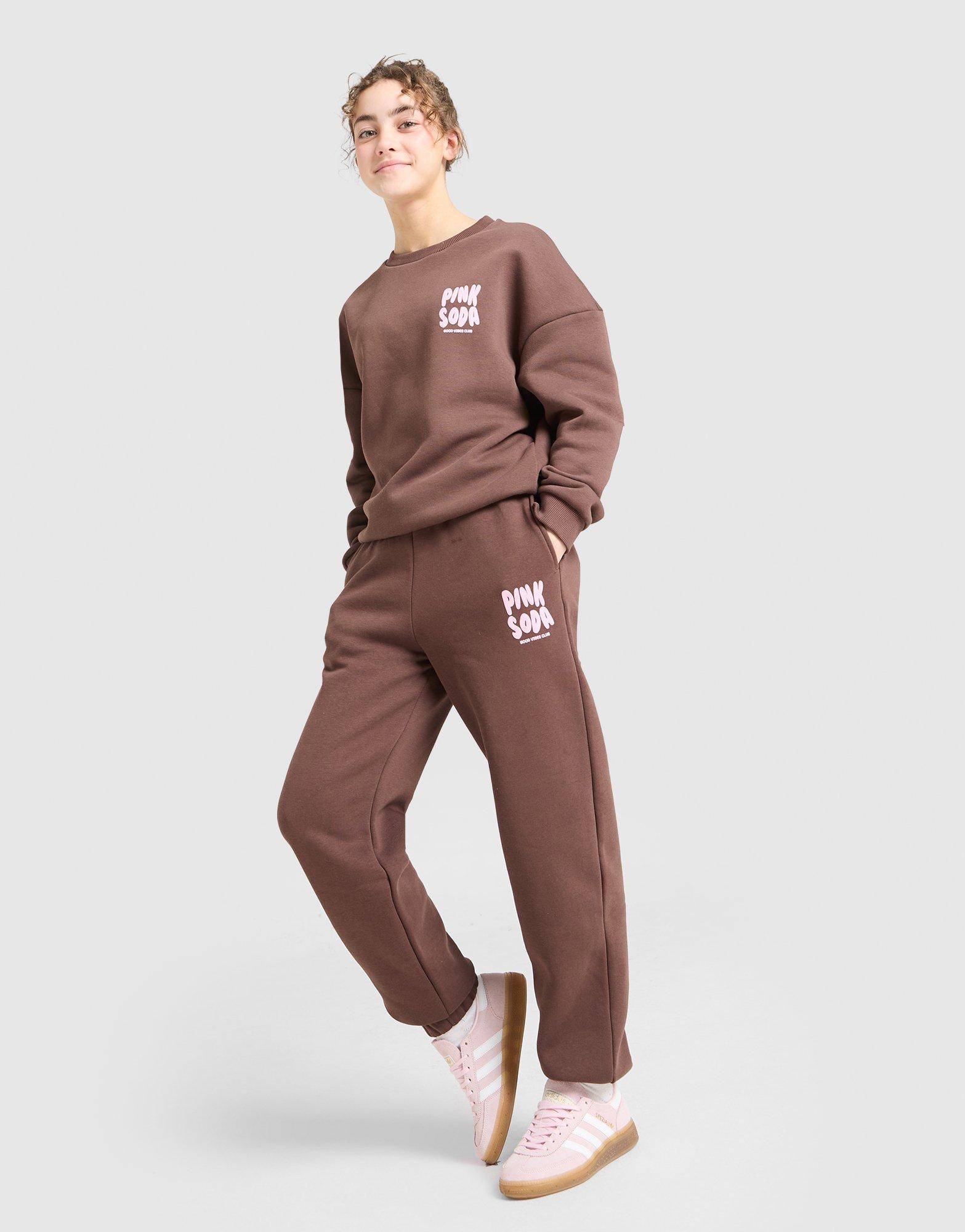 Pink Soda Sport Girls' Crew Tracksuit Junior